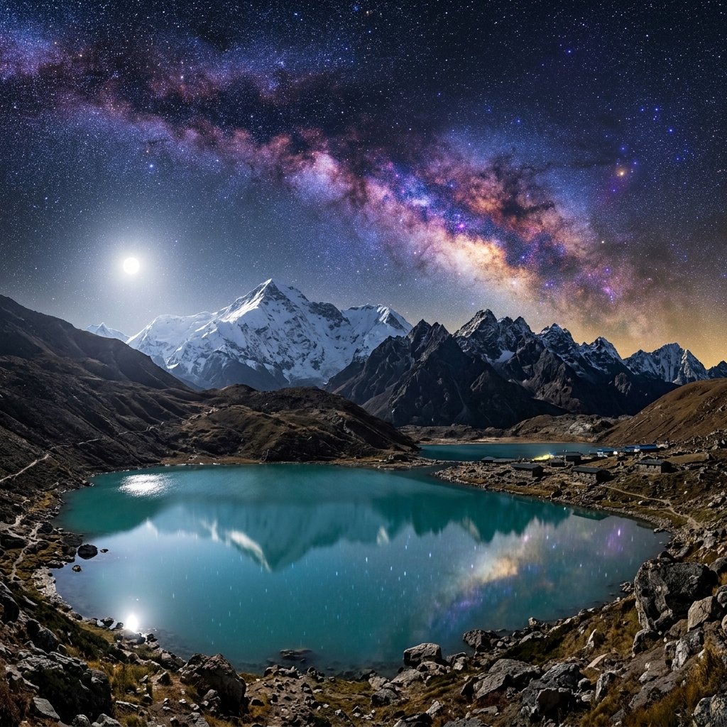 Gokyo Sacred Glacial Lakes and Cho Oyu